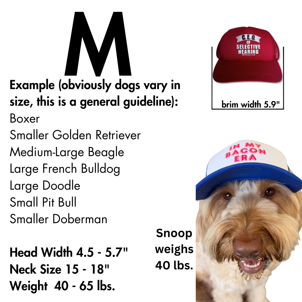 Baseball Cap for Dogs | C.E.O. of Selective Hearing