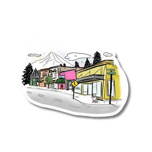 Multnomah Village Sticker | Portland Oregon Neighborhood