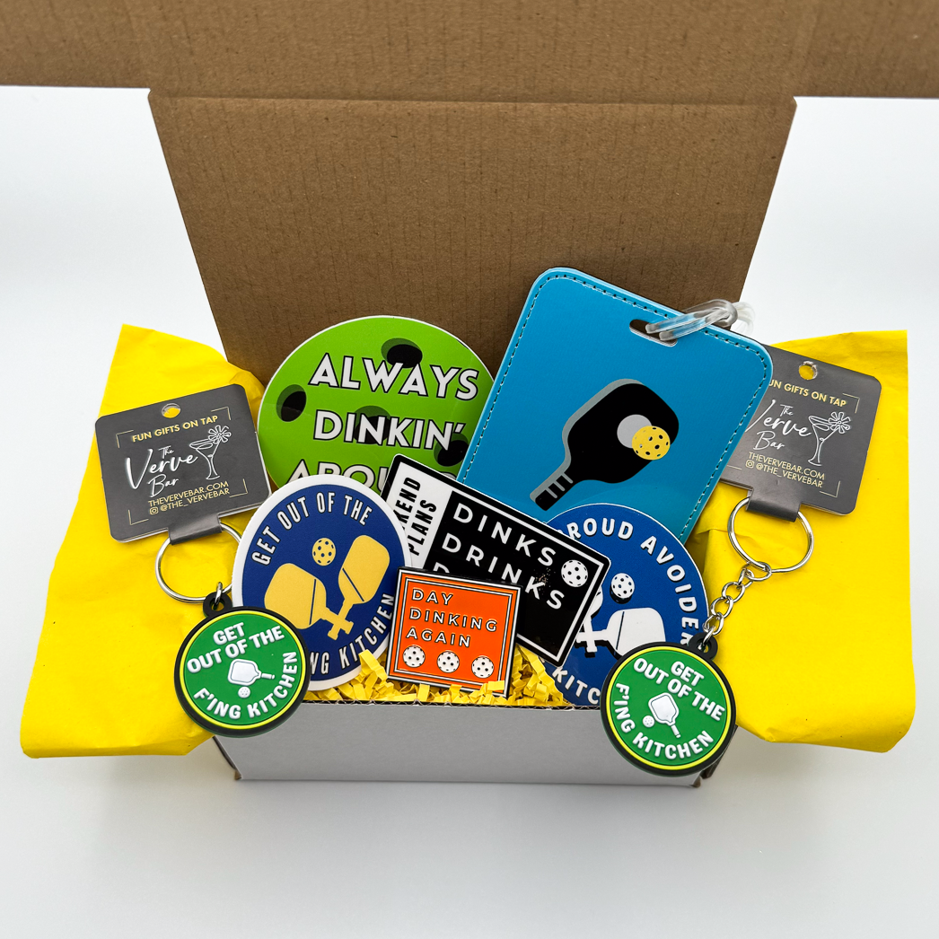 Pickleball gift for him. Pickleball luggage tag, Pickleball pin, Pickleball Keychain, Pickleball backpack charm/ dog tag, funny Pickleball stickers.