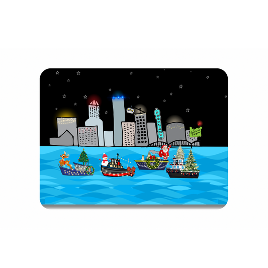 Portland Christmas Ship Magnet | 3" Christmas Boats