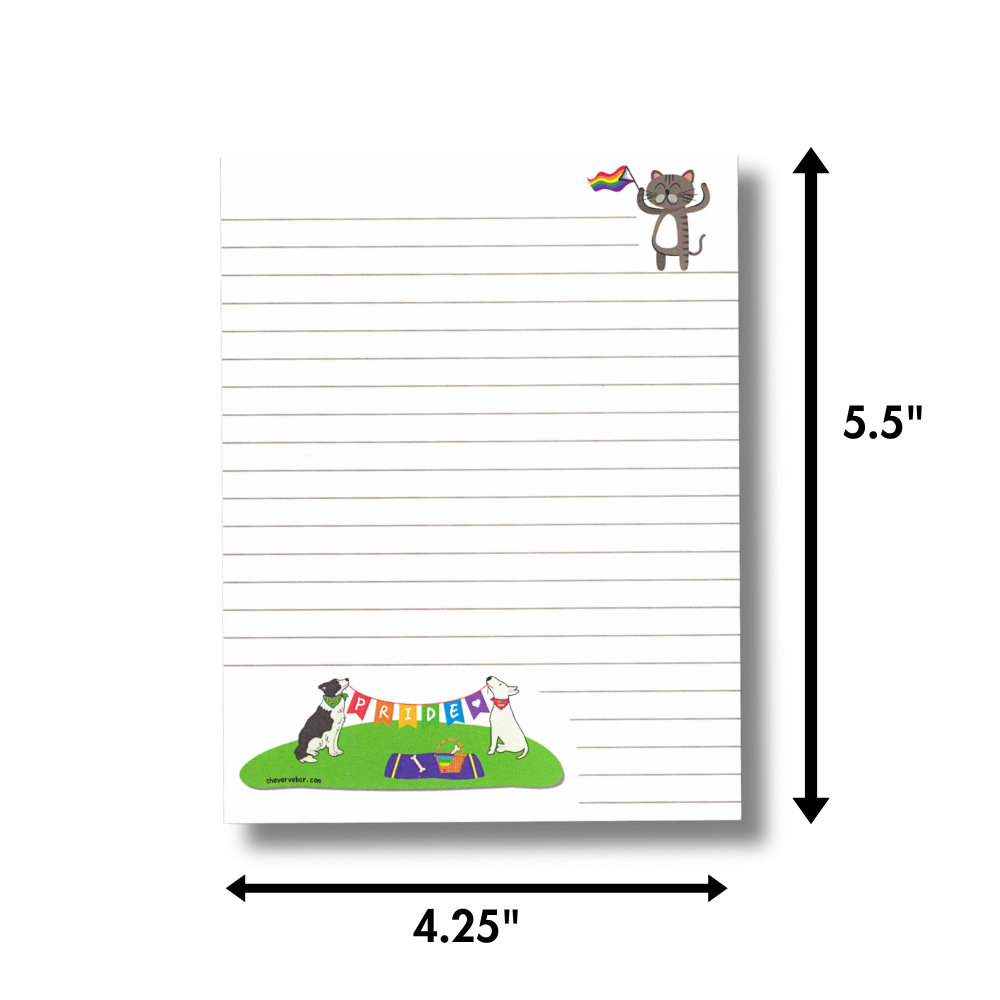 Dog Notepad | Picnic Cat and Dog Pride Notepad