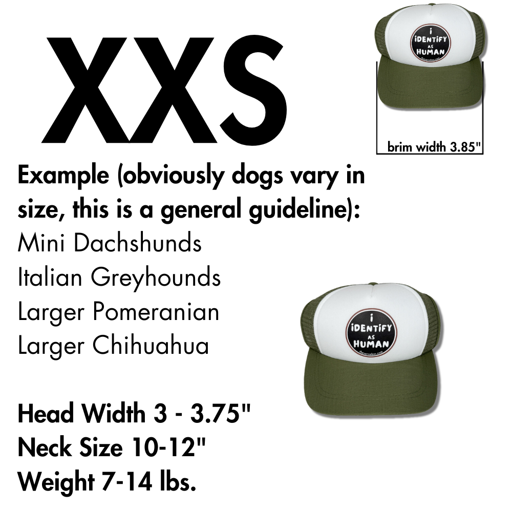 size description for hats for dogs smallest breeds