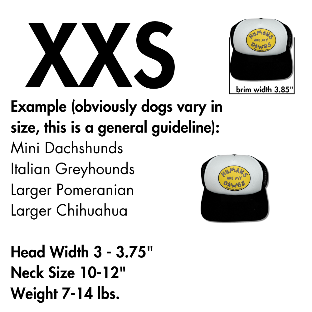 SUMMER HAT FOR DOGS - SIZING INFO FOR VERY SMALL DOGS.