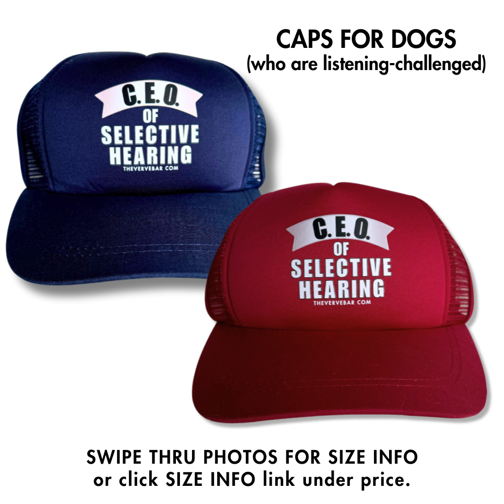 Baseball Cap for Dogs | C.E.O. of Selective Hearing