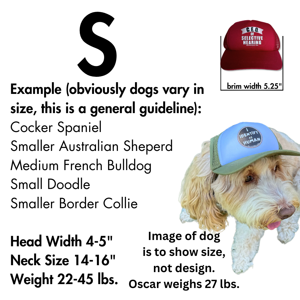 Baseball Cap for Dogs | C.E.O. of Selective Hearing