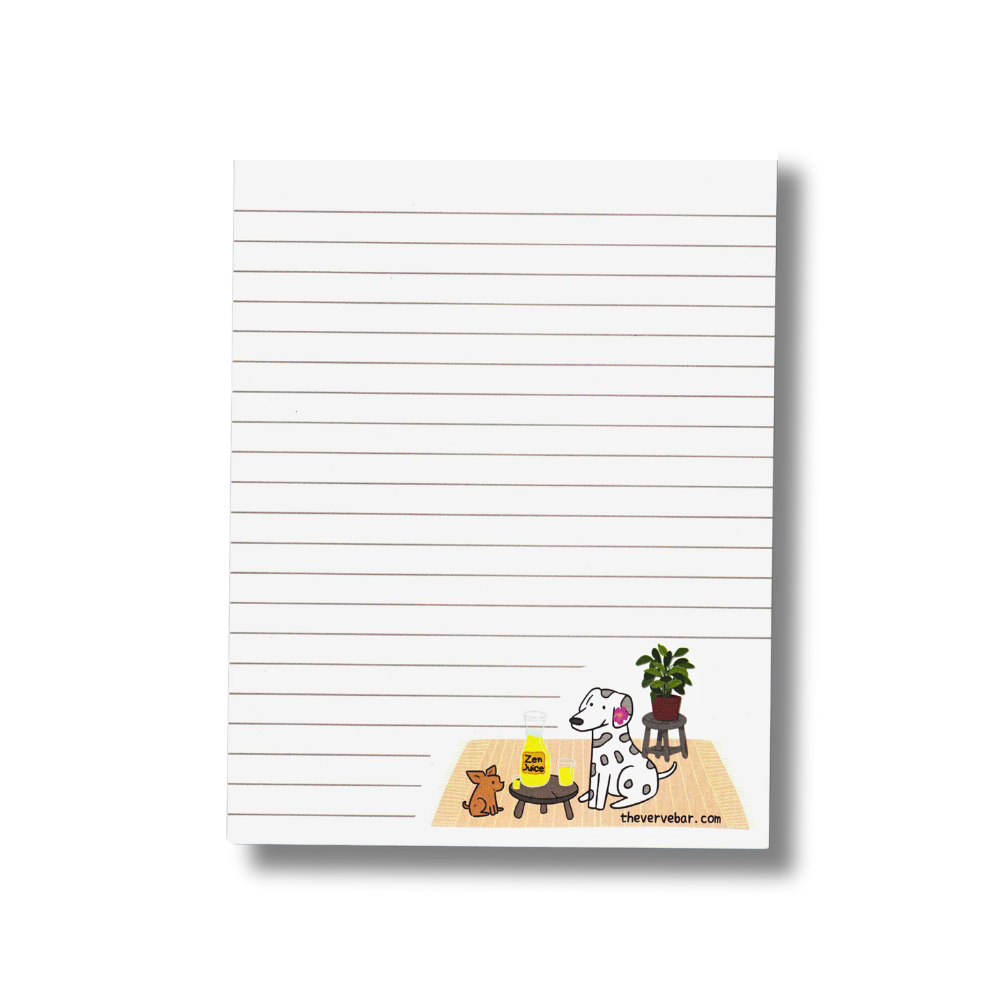 Cute Dog Notepad | "Zen Juice" Cute Notepad