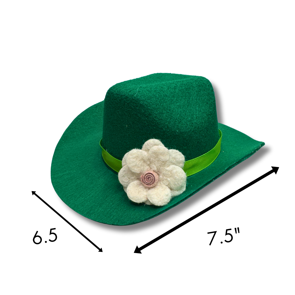 Medium Dog Hat for St. Patrick's Day | Green Dog Accessory