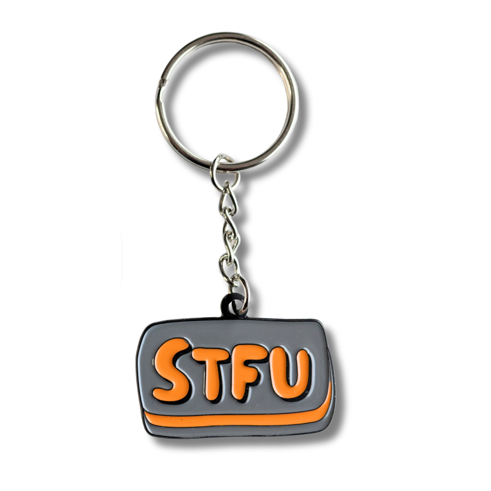 STFU Enamel Sweary Keychain