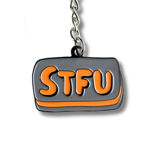 STFU Enamel Sweary Keychain