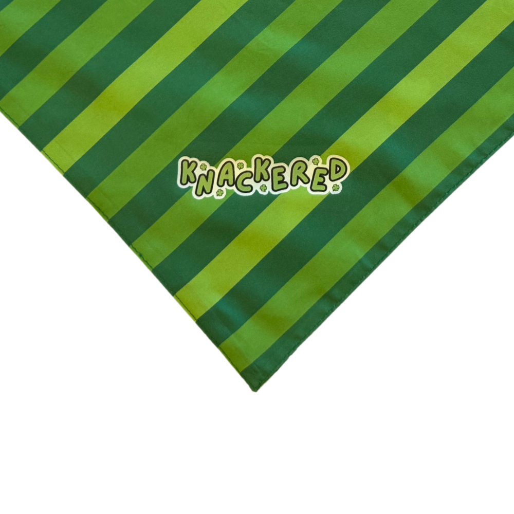 Green Clover St. Patrick's Day Dog Bandanas | 3 Sizes