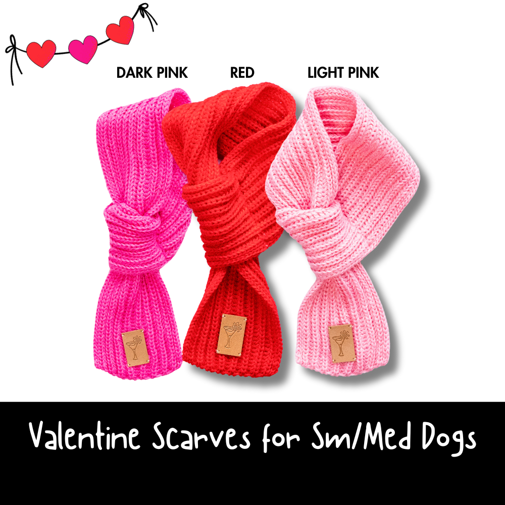 Valentine Dog Scarf for Small and Sm/Med Dogs