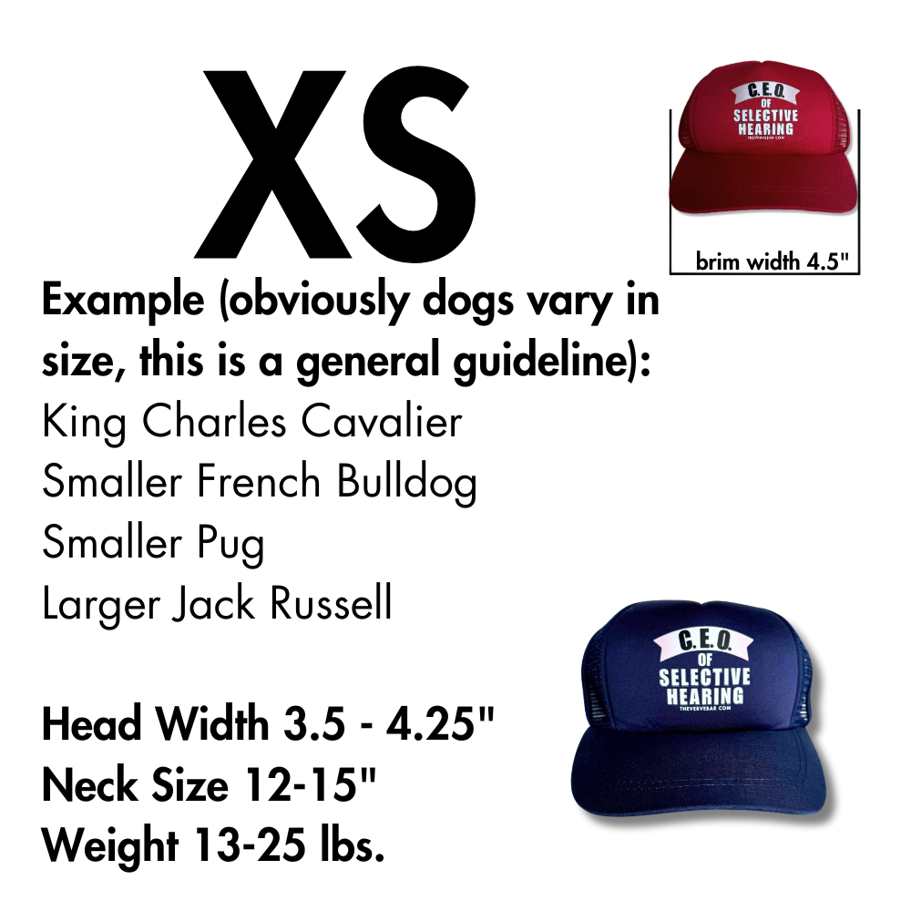 Baseball Cap for Dogs | C.E.O. of Selective Hearing