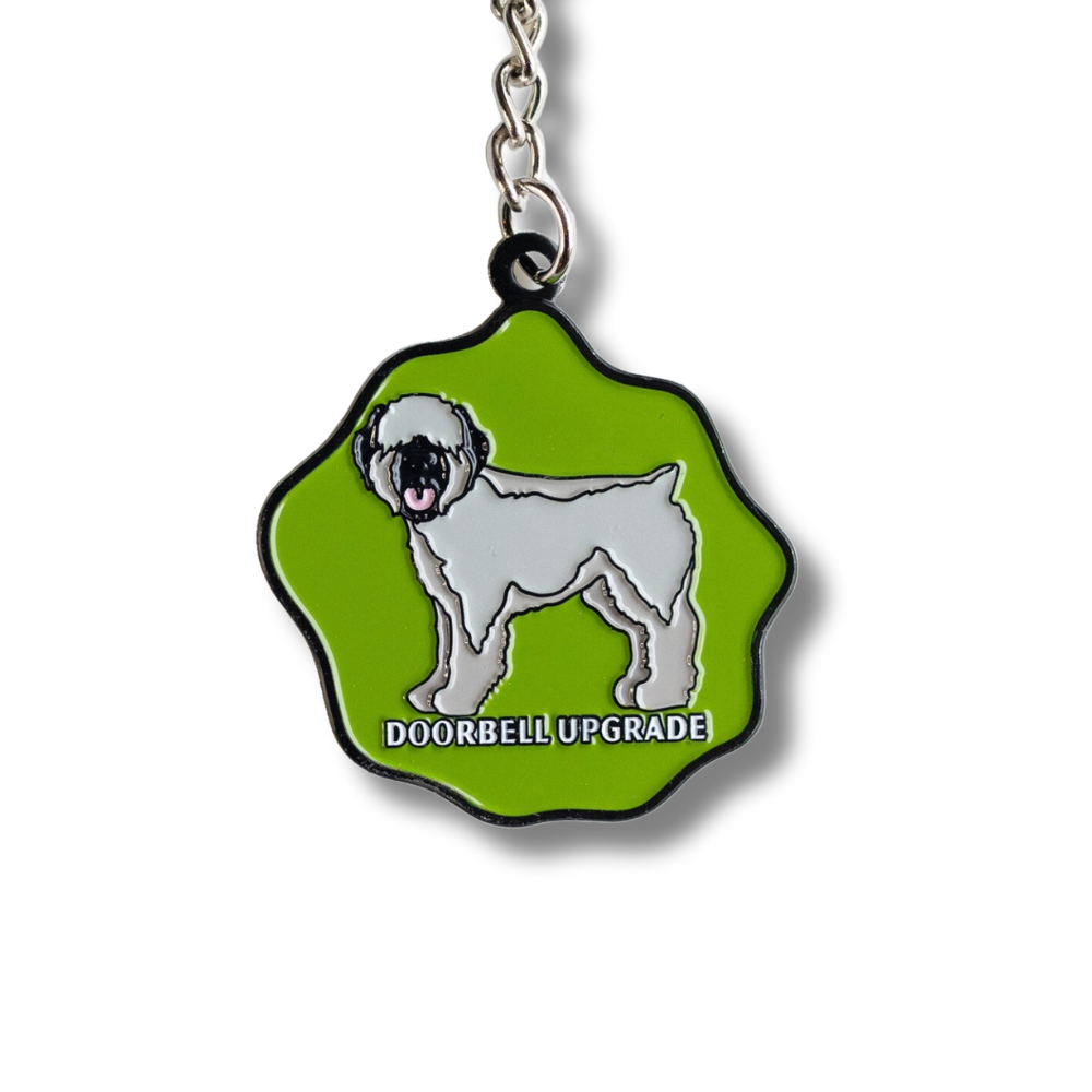 Soft Coated Wheaten Terrier Enamel Keychain