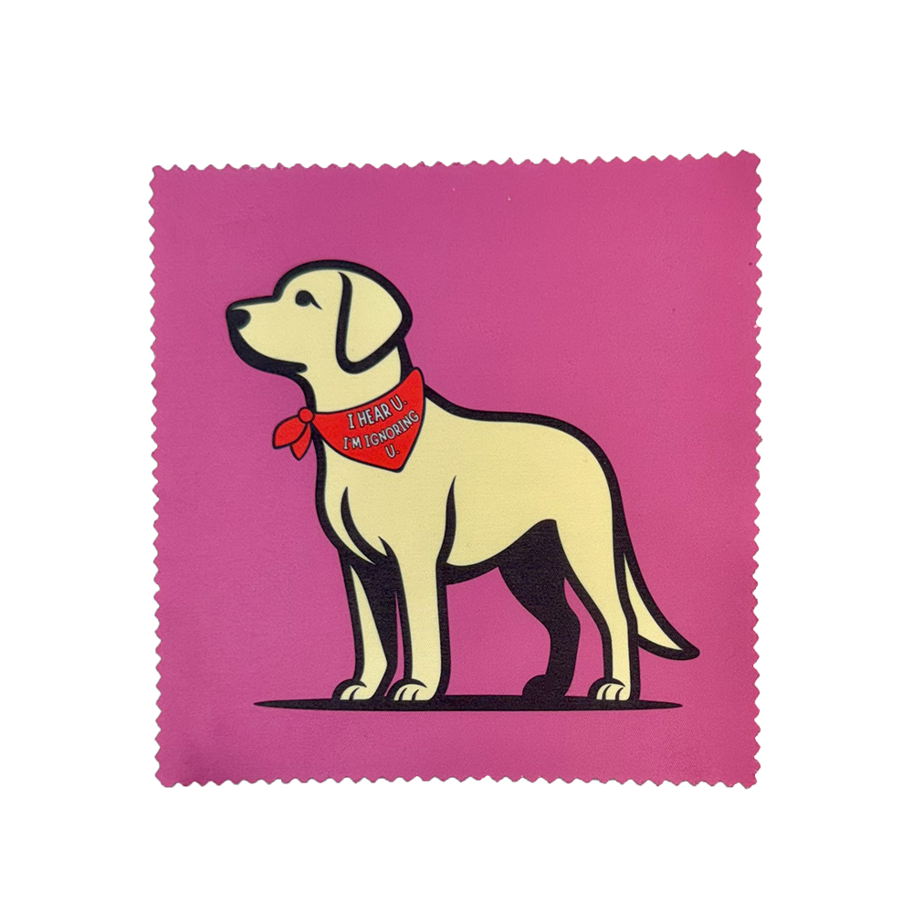 Cute Valentine Dog Lover Gift | Fun Lens Cloths