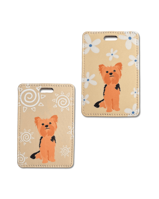 Yorkie Luggage Tag | Small Dog, Big Travel Energy